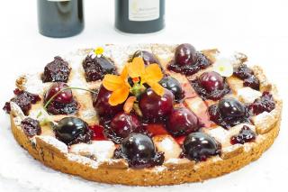 Crostata della Nonna di Ciliegie con Farina di Semola 