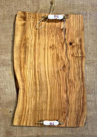 Tagliere in legno di olivo 53x35 h.300 mm