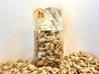 Conchiglioni bio con 100% semola integrale di grano duro antico Senatore Cappelli 500g.