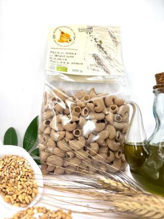 Lumachelle bio con 100% semola integrale di grano duro antico Senatore Cappelli 500g.