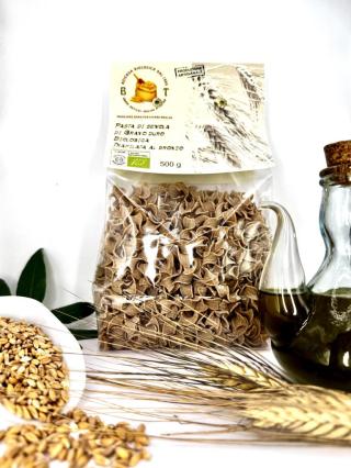 Maltagliati bio con 100% semola di grano senatore cappelli integrale 500g.