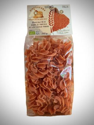 Specialità a base di farina di lenticchie rosse bio gr. 250